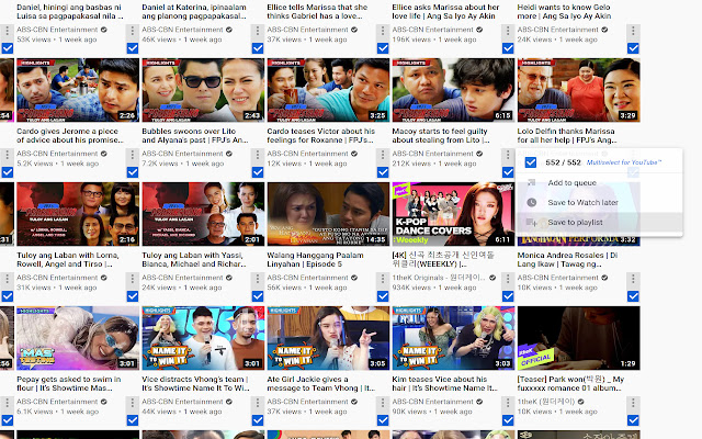 Multiselect for YouTube™ from Chrome web store to be run with OffiDocs Chromium online Multiselect for YouTube™ from Chrome web store to be run with OffiDocs Chromium online