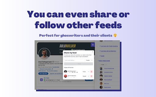 MyFeedIn : Transform your LinkedIn feed from Chrome web store to be run with OffiDocs Chromium online MyFeedIn : Transform your LinkedIn feed from Chrome web store to be run with OffiDocs Chromium online