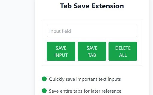 myTabSaver from Chrome web store to be run with OffiDocs Chromium online myTabSaver from Chrome web store to be run with OffiDocs Chromium online