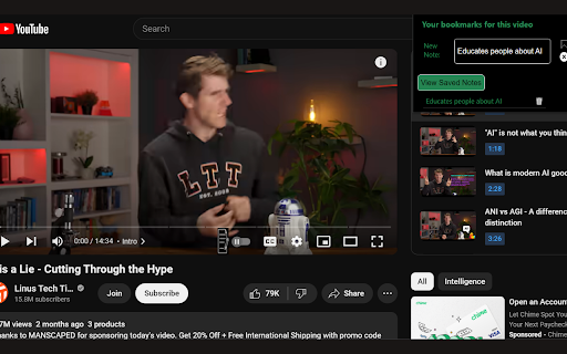 My YT Notes from Chrome web store to be run with OffiDocs Chromium online My YT Notes from Chrome web store to be run with OffiDocs Chromium online