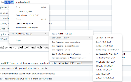 NAMINT quicksearch from Chrome web store to be run with OffiDocs Chromium online NAMINT quicksearch from Chrome web store to be run with OffiDocs Chromium online