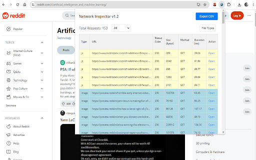Network Inspector from Chrome web store to be run with OffiDocs Chromium online Network Inspector from Chrome web store to be run with OffiDocs Chromium online