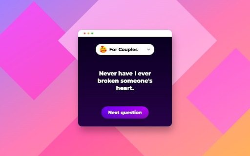 Never Have I Ever from Chrome web store to be run with OffiDocs Chromium online Never Have I Ever from Chrome web store to be run with OffiDocs Chromium online