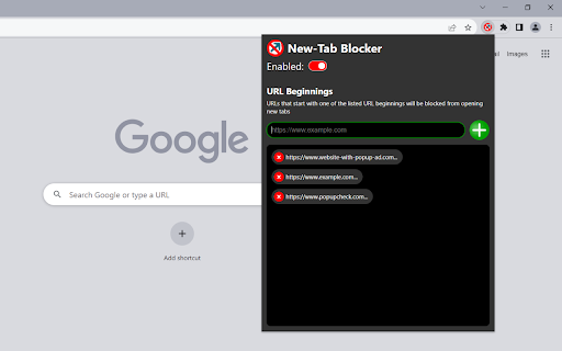 New Tab Blocker from Chrome web store to be run with OffiDocs Chromium online New Tab Blocker from Chrome web store to be run with OffiDocs Chromium online