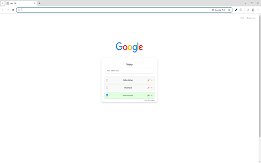 New Tab with To Do List from Chrome web store to be run with OffiDocs Chromium online New Tab with To Do List from Chrome web store to be run with OffiDocs Chromium online