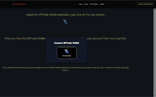 NFTrade Wallet from Chrome web store to be run with OffiDocs Chromium online NFTrade Wallet from Chrome web store to be run with OffiDocs Chromium online