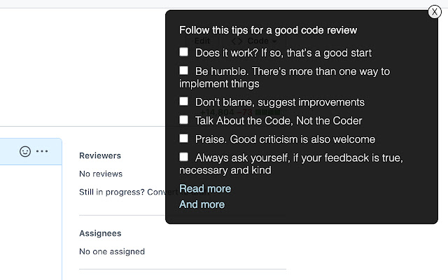 Nice Code Review from Chrome web store to be run with OffiDocs Chromium online Nice Code Review from Chrome web store to be run with OffiDocs Chromium online