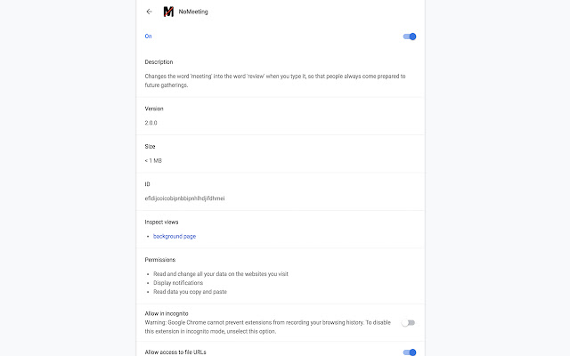 NoMeeting from Chrome web store to be run with OffiDocs Chromium online NoMeeting from Chrome web store to be run with OffiDocs Chromium online
