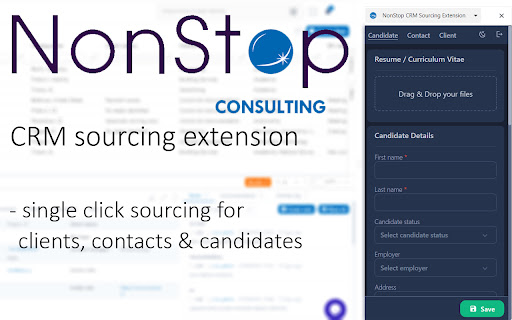 NonStop CRM Sourcing Extension from Chrome web store to be run with OffiDocs Chromium online NonStop CRM Sourcing Extension from Chrome web store to be run with OffiDocs Chromium online