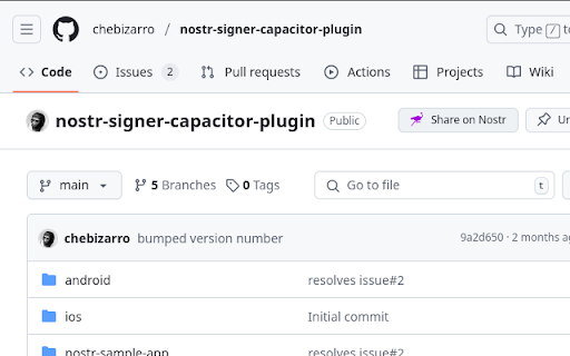 Nostr GitHub Integration from Chrome web store to be run with OffiDocs Chromium online Nostr GitHub Integration from Chrome web store to be run with OffiDocs Chromium online