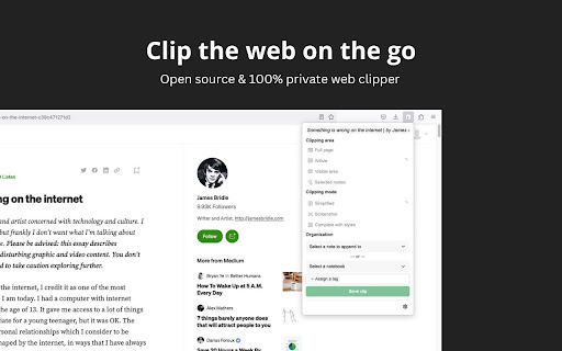 Notesnook Web Clipper from Chrome web store to be run with OffiDocs Chromium online Notesnook Web Clipper from Chrome web store to be run with OffiDocs Chromium online