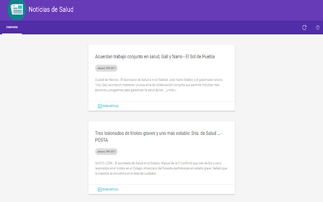 Noticias de Salud from Chrome web store to be run with OffiDocs Chromium online Noticias de Salud from Chrome web store to be run with OffiDocs Chromium online