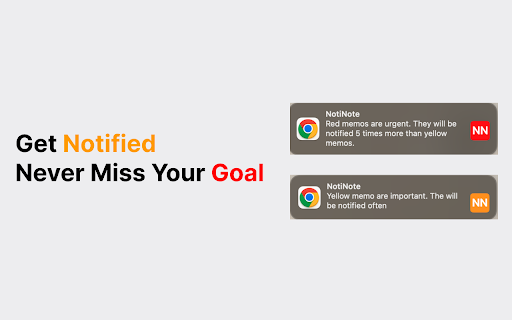 Notinote Get notified for important tasks! from Chrome web store to be run with OffiDocs Chromium online Notinote Get notified for important tasks! from Chrome web store to be run with OffiDocs Chromium online