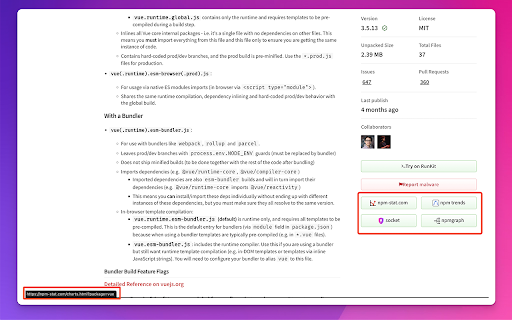npm stat from Chrome web store to be run with OffiDocs Chromium online npm stat from Chrome web store to be run with OffiDocs Chromium online