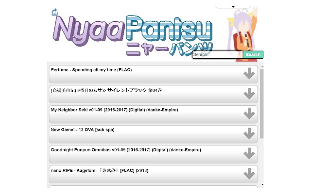 Nyaa Pantsu Latest Anime from Chrome web store to be run with OffiDocs Chromium online Nyaa Pantsu Latest Anime from Chrome web store to be run with OffiDocs Chromium online