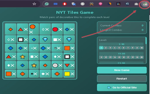 NYT Tiles Game from Chrome web store to be run with OffiDocs Chromium online NYT Tiles Game from Chrome web store to be run with OffiDocs Chromium online