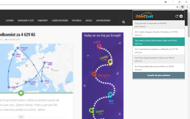 Obleť Svět hlídač akčních letenek from Chrome web store to be run with OffiDocs Chromium online Obleť Svět hlídač akčních letenek from Chrome web store to be run with OffiDocs Chromium online