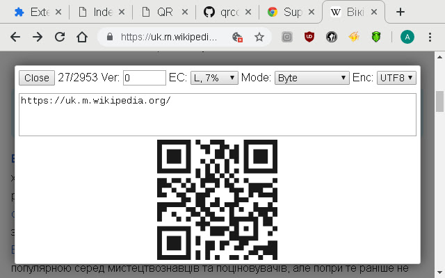 Offline QR Maker from Chrome web store to be run with OffiDocs Chromium online Offline QR Maker from Chrome web store to be run with OffiDocs Chromium online