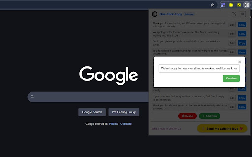 One Click Copy Enhanced from Chrome web store to be run with OffiDocs Chromium online One Click Copy Enhanced from Chrome web store to be run with OffiDocs Chromium online