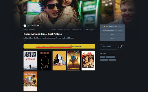 One Service Filter for Letterboxd from Chrome web store to be run with OffiDocs Chromium online One Service Filter for Letterboxd from Chrome web store to be run with OffiDocs Chromium online