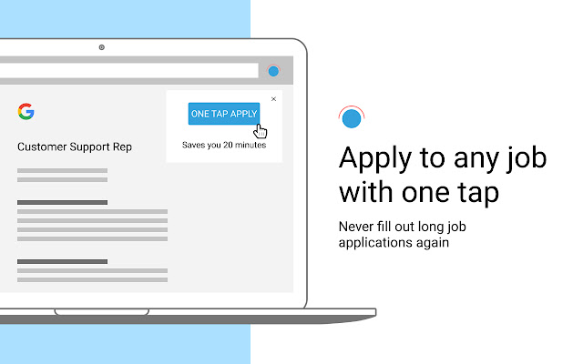 One Tap: Job Search Helper from Chrome web store to be run with OffiDocs Chromium online One Tap: Job Search Helper from Chrome web store to be run with OffiDocs Chromium online