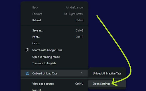 OnLoad Unload Tabs from Chrome web store to be run with OffiDocs Chromium online OnLoad Unload Tabs from Chrome web store to be run with OffiDocs Chromium online