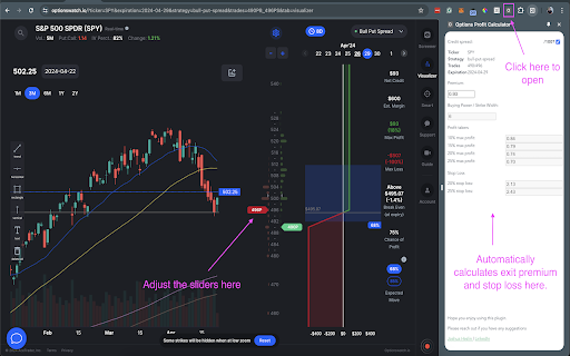 Options Exit Premium Calculator from Chrome web store to be run with OffiDocs Chromium online Options Exit Premium Calculator from Chrome web store to be run with OffiDocs Chromium online