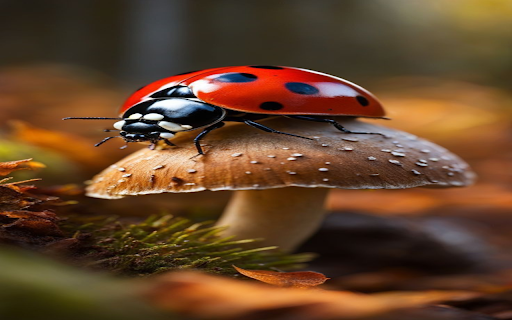 Orange beetle crawling on a mushroom wallpaper from Chrome web store to be run with OffiDocs Chromium online Orange beetle crawling on a mushroom wallpaper from Chrome web store to be run with OffiDocs Chromium online