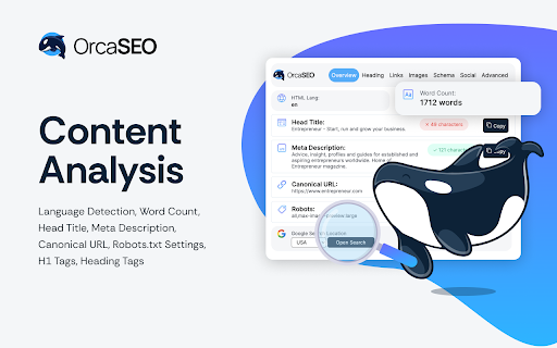 Orca SEO Your All in One SEO Extension from Chrome web store to be run with OffiDocs Chromium online Orca SEO Your All in One SEO Extension from Chrome web store to be run with OffiDocs Chromium online