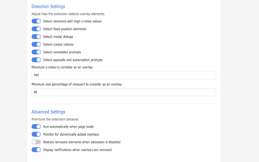 Overlay Remover from Chrome web store to be run with OffiDocs Chromium online Overlay Remover from Chrome web store to be run with OffiDocs Chromium online