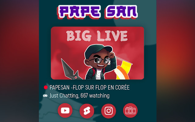 Pape San Live from Chrome web store to be run with OffiDocs Chromium online Pape San Live from Chrome web store to be run with OffiDocs Chromium online