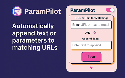 ParamPilot from Chrome web store to be run with OffiDocs Chromium online ParamPilot from Chrome web store to be run with OffiDocs Chromium online
