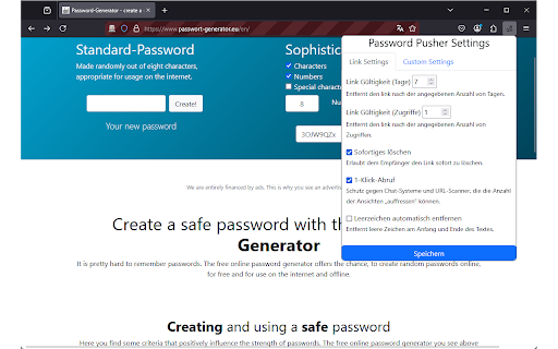 Password Pusher Addon from Chrome web store to be run with OffiDocs Chromium online Password Pusher Addon from Chrome web store to be run with OffiDocs Chromium online