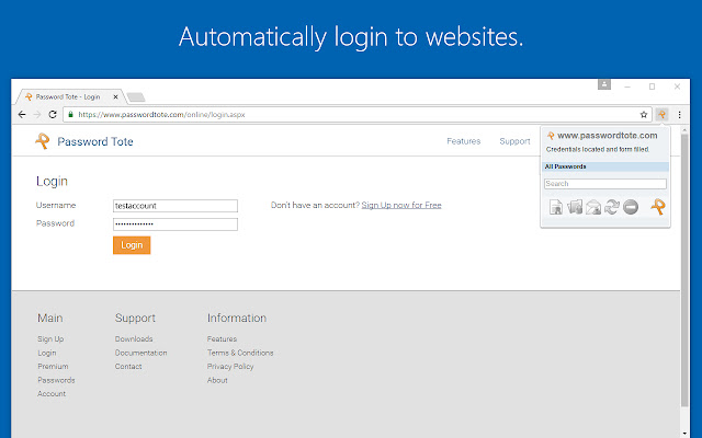 Password Tote from Chrome web store to be run with OffiDocs Chromium online Password Tote from Chrome web store to be run with OffiDocs Chromium online
