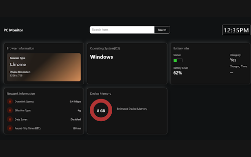 PC Monitor from Chrome web store to be run with OffiDocs Chromium online PC Monitor from Chrome web store to be run with OffiDocs Chromium online