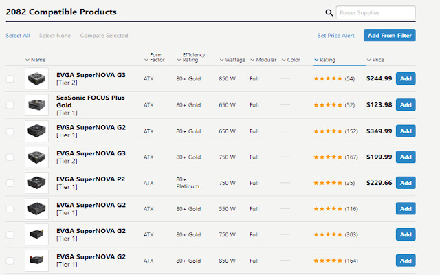 PCPartPicker PSU Tier List from Chrome web store to be run with OffiDocs Chromium online PCPartPicker PSU Tier List from Chrome web store to be run with OffiDocs Chromium online