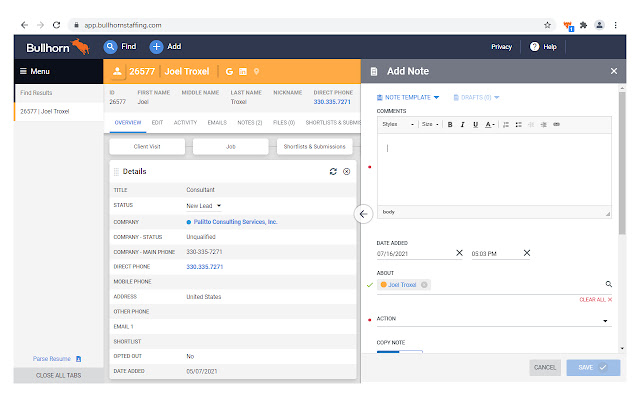 PCS Screenpop for Bullhorn from Chrome web store to be run with OffiDocs Chromium online PCS Screenpop for Bullhorn from Chrome web store to be run with OffiDocs Chromium online