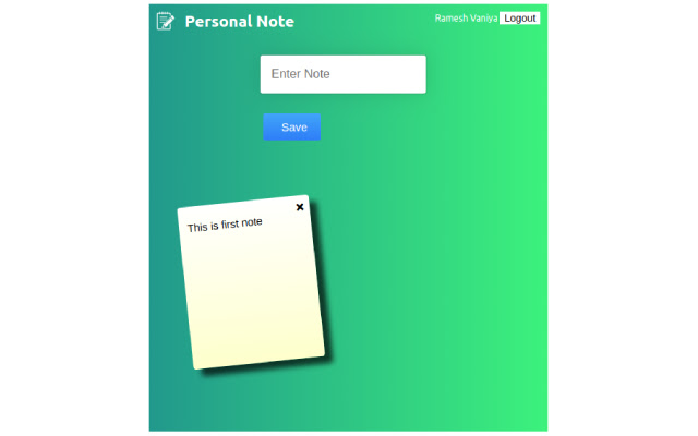 Personal Note from Chrome web store to be run with OffiDocs Chromium online Personal Note from Chrome web store to be run with OffiDocs Chromium online