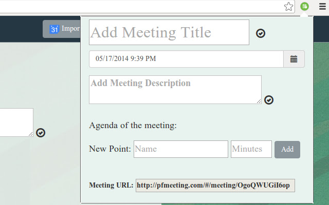 PFMeeting from Chrome web store to be run with OffiDocs Chromium online PFMeeting from Chrome web store to be run with OffiDocs Chromium online
