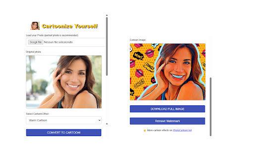 Photo Cartoonizer from Chrome web store to be run with OffiDocs Chromium online Photo Cartoonizer from Chrome web store to be run with OffiDocs Chromium online