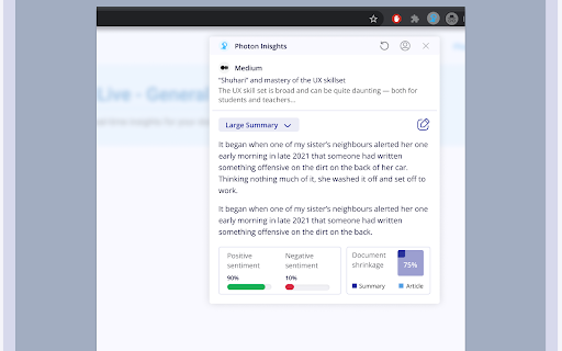 Photon Insights from Chrome web store to be run with OffiDocs Chromium online Photon Insights from Chrome web store to be run with OffiDocs Chromium online