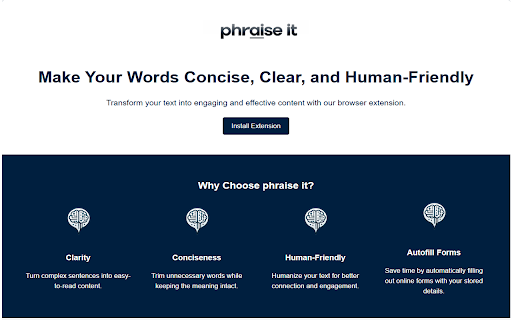 phraise it from Chrome web store to be run with OffiDocs Chromium online phraise it from Chrome web store to be run with OffiDocs Chromium online