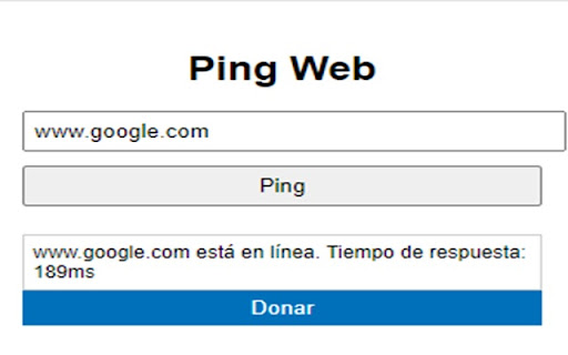 Ping Web from Chrome web store to be run with OffiDocs Chromium online Ping Web from Chrome web store to be run with OffiDocs Chromium online