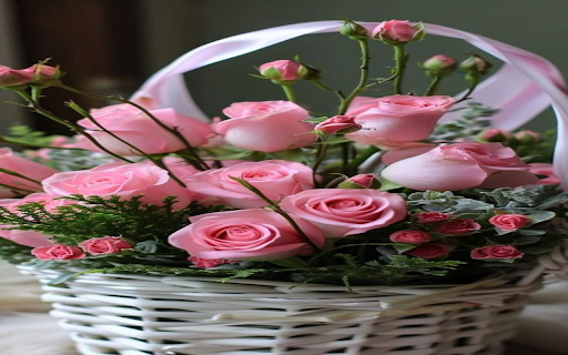 Pink rose basket wallpaper from Chrome web store to be run with OffiDocs Chromium online Pink rose basket wallpaper from Chrome web store to be run with OffiDocs Chromium online