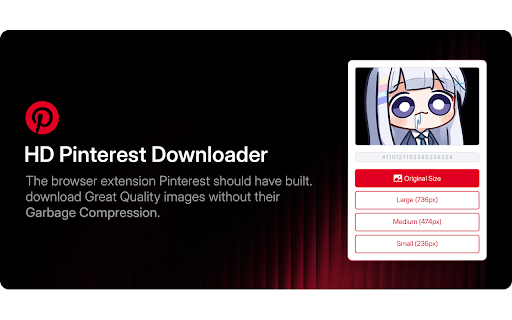 Pinterest Downloader from Chrome web store to be run with OffiDocs Chromium online Pinterest Downloader from Chrome web store to be run with OffiDocs Chromium online
