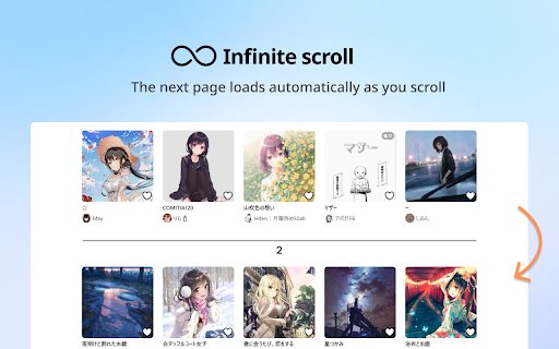 Pixiv Infinite Scroll from Chrome web store to be run with OffiDocs Chromium online Pixiv Infinite Scroll from Chrome web store to be run with OffiDocs Chromium online