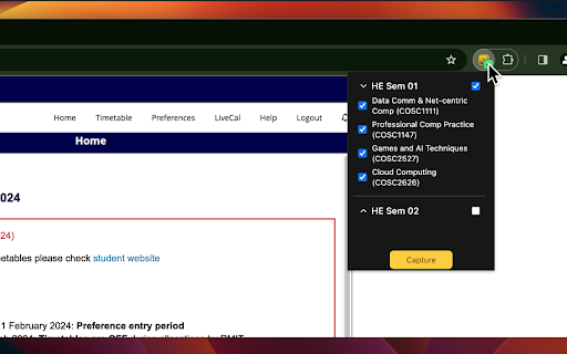 PlanMyTimetable Capture from Chrome web store to be run with OffiDocs Chromium online PlanMyTimetable Capture from Chrome web store to be run with OffiDocs Chromium online