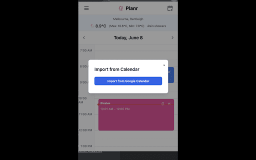 Planr from Chrome web store to be run with OffiDocs Chromium online Planr from Chrome web store to be run with OffiDocs Chromium online
