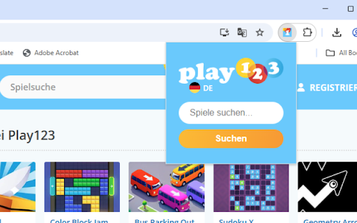 Play123 DE from Chrome web store to be run with OffiDocs Chromium online Play123 DE from Chrome web store to be run with OffiDocs Chromium online