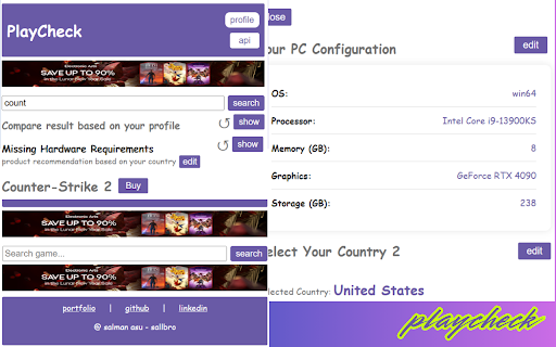 PlayCheck from Chrome web store to be run with OffiDocs Chromium online PlayCheck from Chrome web store to be run with OffiDocs Chromium online